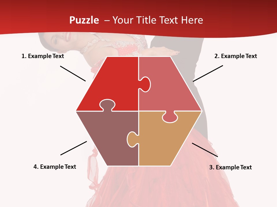 A Man And A Woman Are Performing A Salsa PowerPoint Template