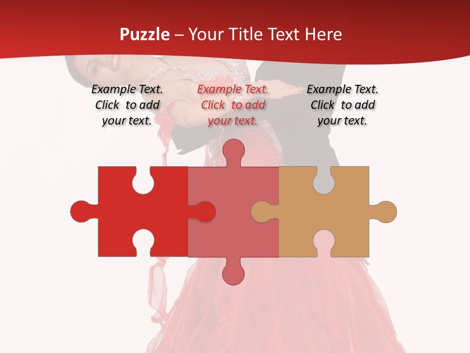 A Man And A Woman Are Performing A Salsa PowerPoint Template