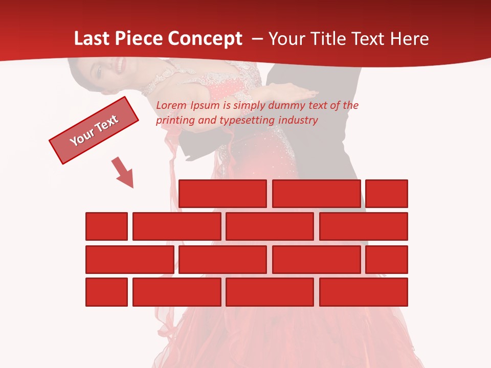 A Man And A Woman Are Performing A Salsa PowerPoint Template