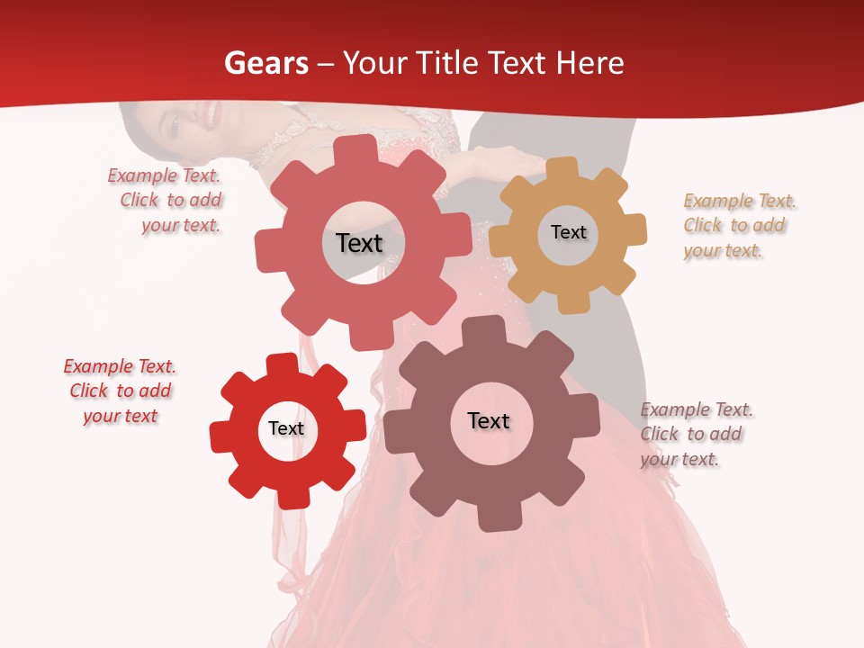 A Man And A Woman Are Performing A Salsa PowerPoint Template