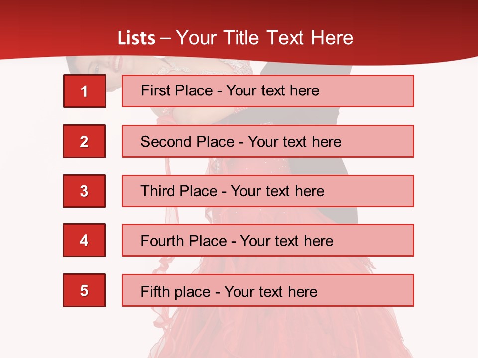 A Man And A Woman Are Performing A Salsa PowerPoint Template