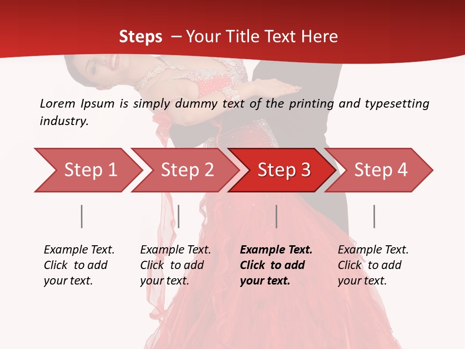 A Man And A Woman Are Performing A Salsa PowerPoint Template