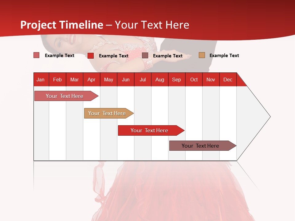A Man And A Woman Are Performing A Salsa PowerPoint Template