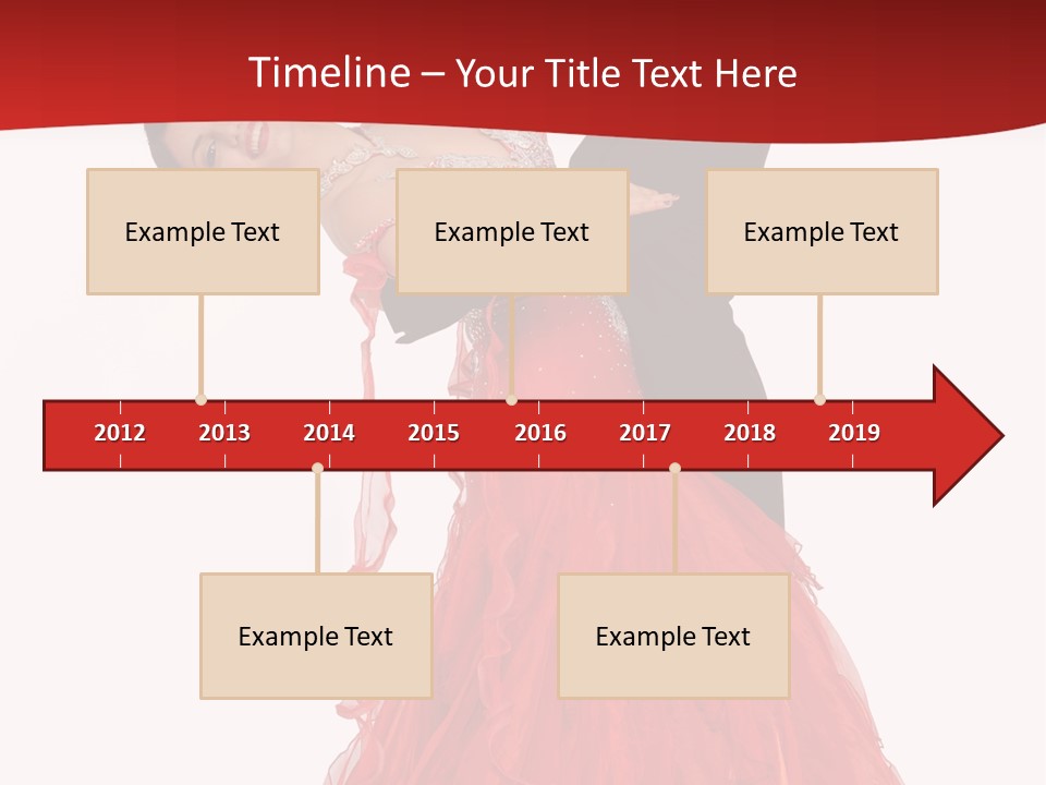 A Man And A Woman Are Performing A Salsa PowerPoint Template