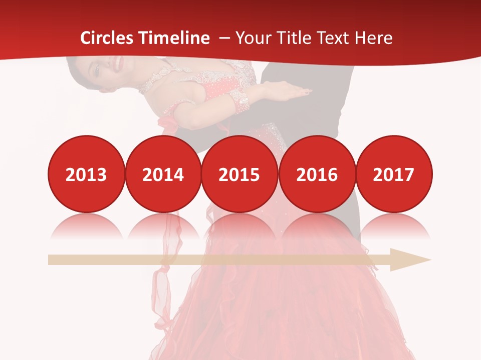 A Man And A Woman Are Performing A Salsa PowerPoint Template