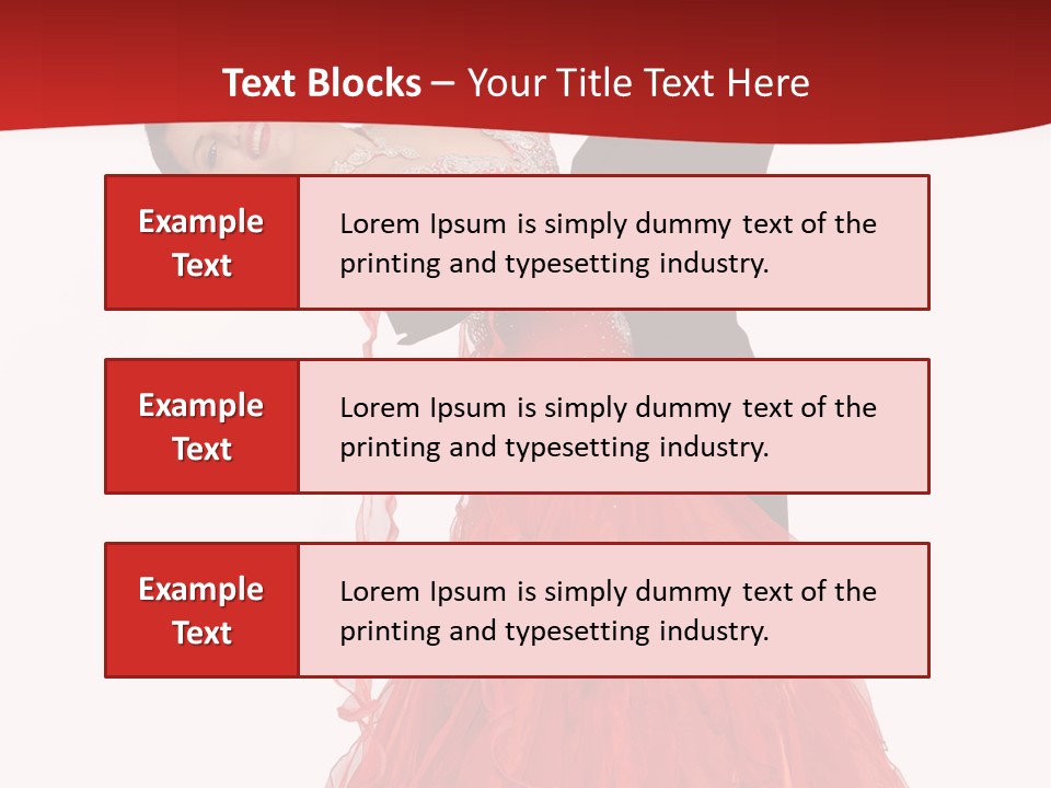 A Man And A Woman Are Performing A Salsa PowerPoint Template