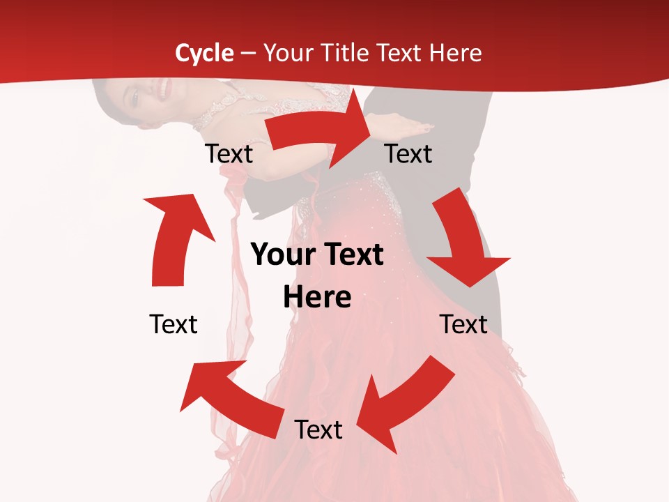 A Man And A Woman Are Performing A Salsa PowerPoint Template