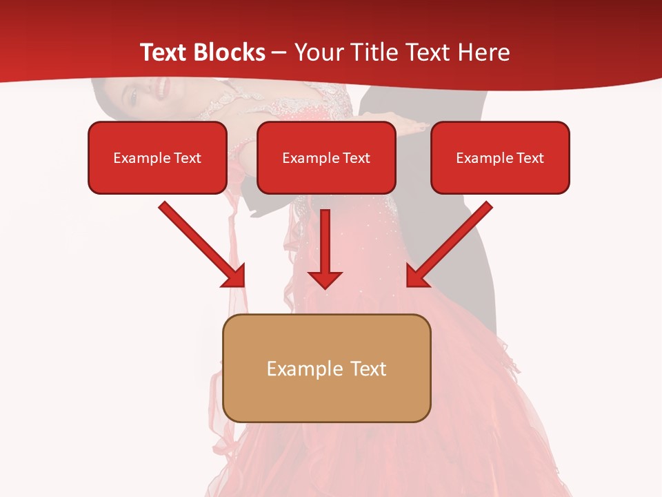 A Man And A Woman Are Performing A Salsa PowerPoint Template