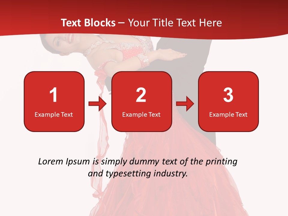 A Man And A Woman Are Performing A Salsa PowerPoint Template