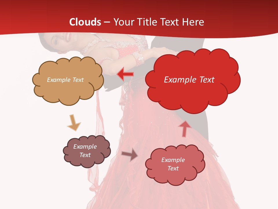 A Man And A Woman Are Performing A Salsa PowerPoint Template