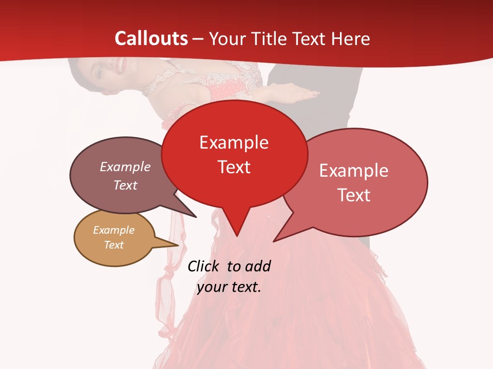 A Man And A Woman Are Performing A Salsa PowerPoint Template