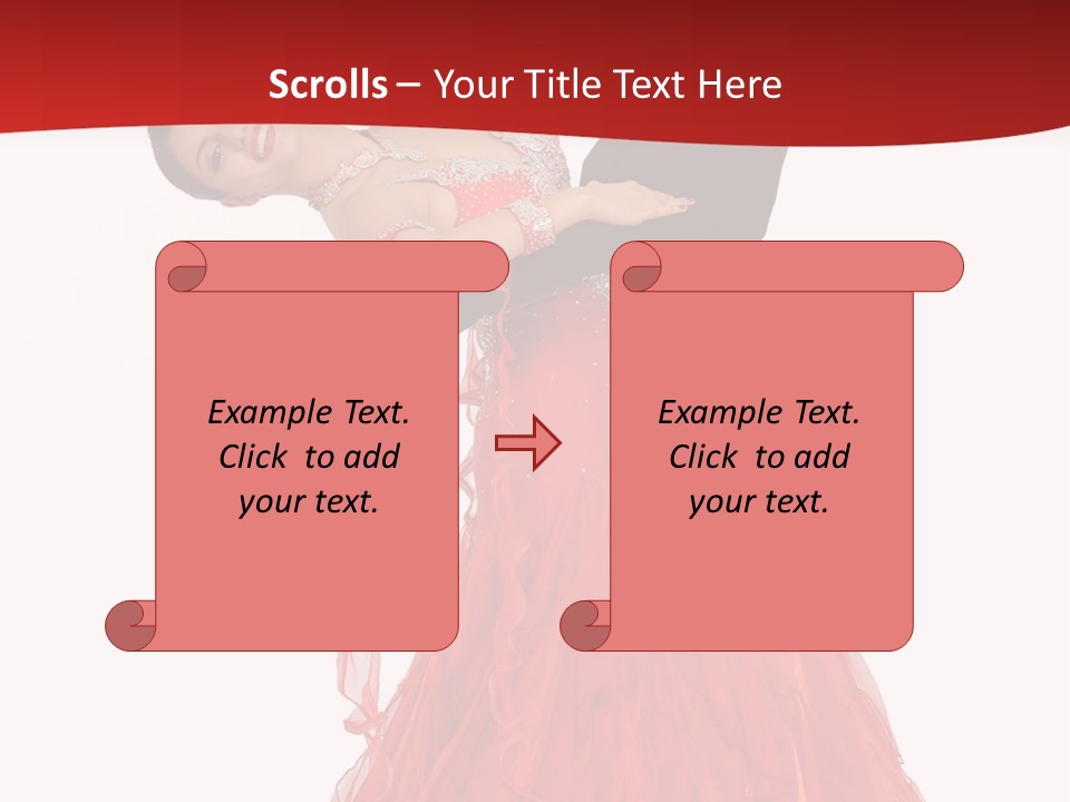A Man And A Woman Are Performing A Salsa PowerPoint Template
