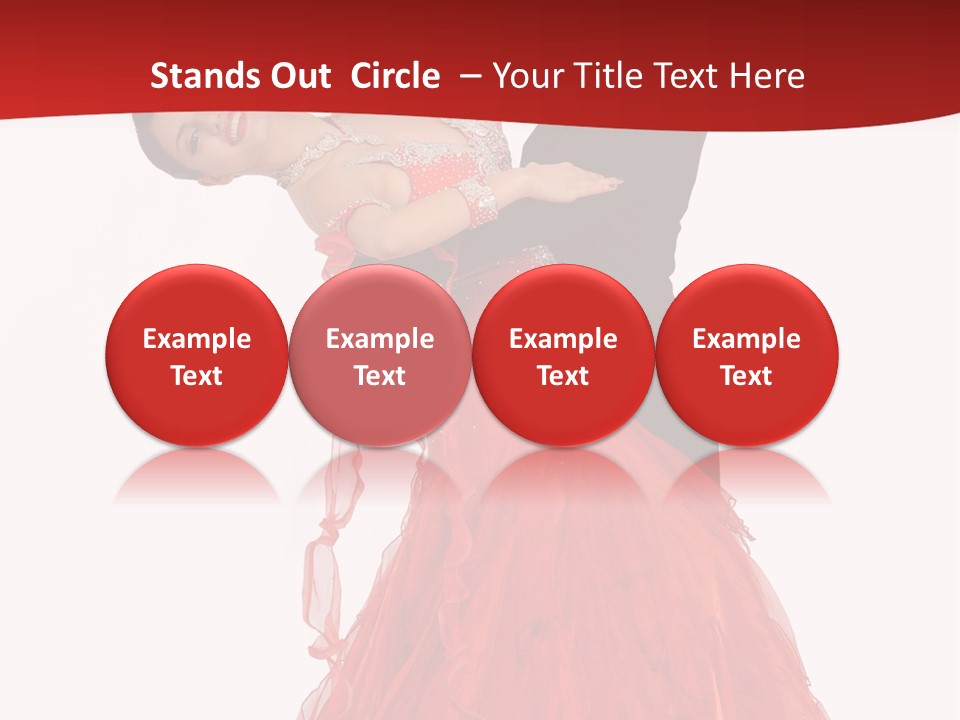 A Man And A Woman Are Performing A Salsa PowerPoint Template