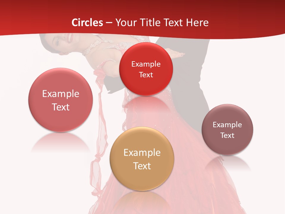 A Man And A Woman Are Performing A Salsa PowerPoint Template