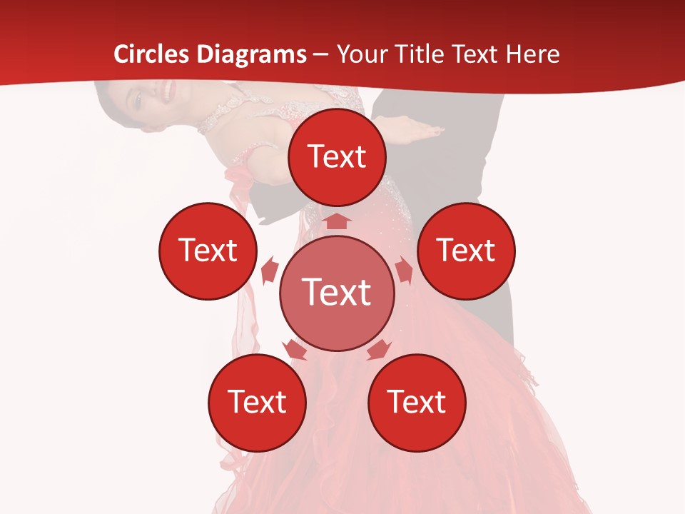 A Man And A Woman Are Performing A Salsa PowerPoint Template