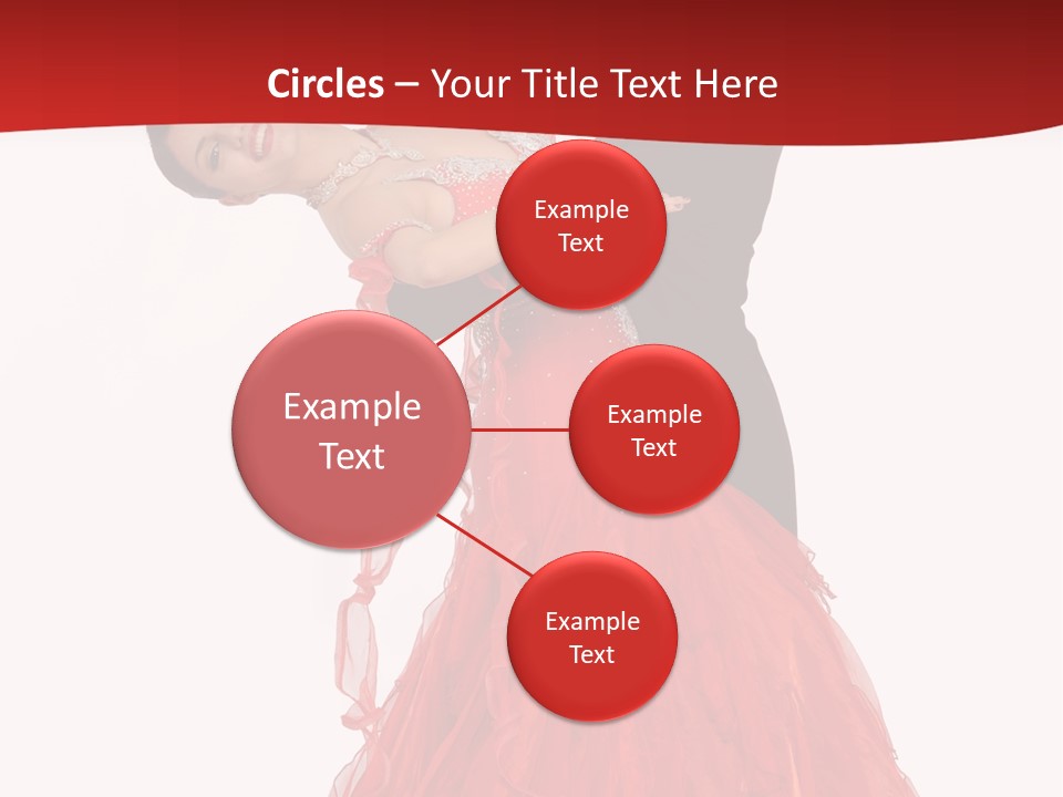 A Man And A Woman Are Performing A Salsa PowerPoint Template