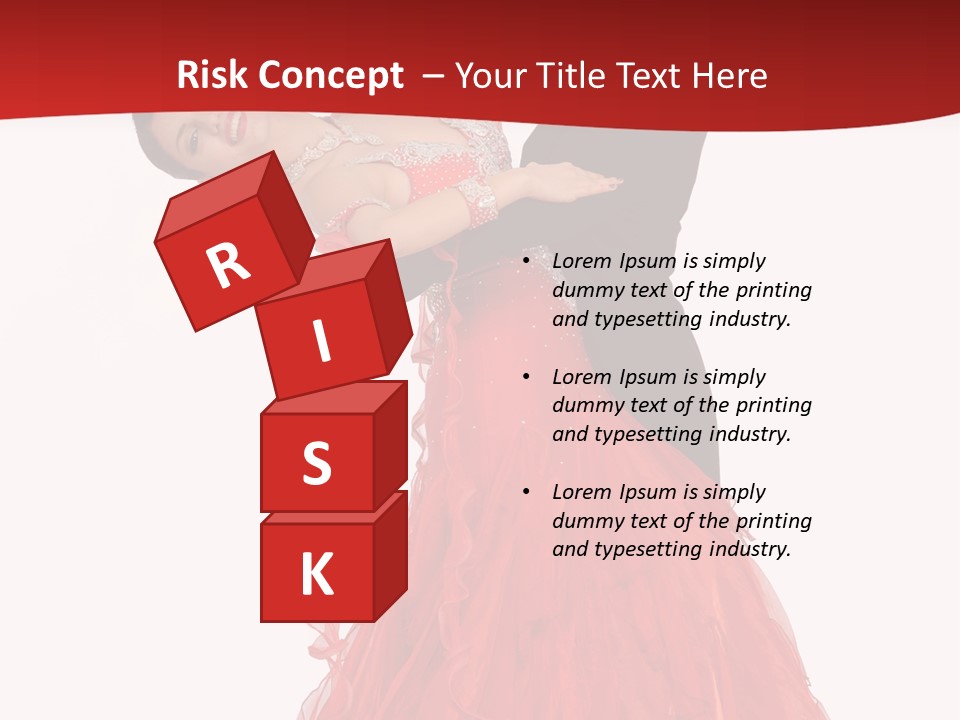 A Man And A Woman Are Performing A Salsa PowerPoint Template