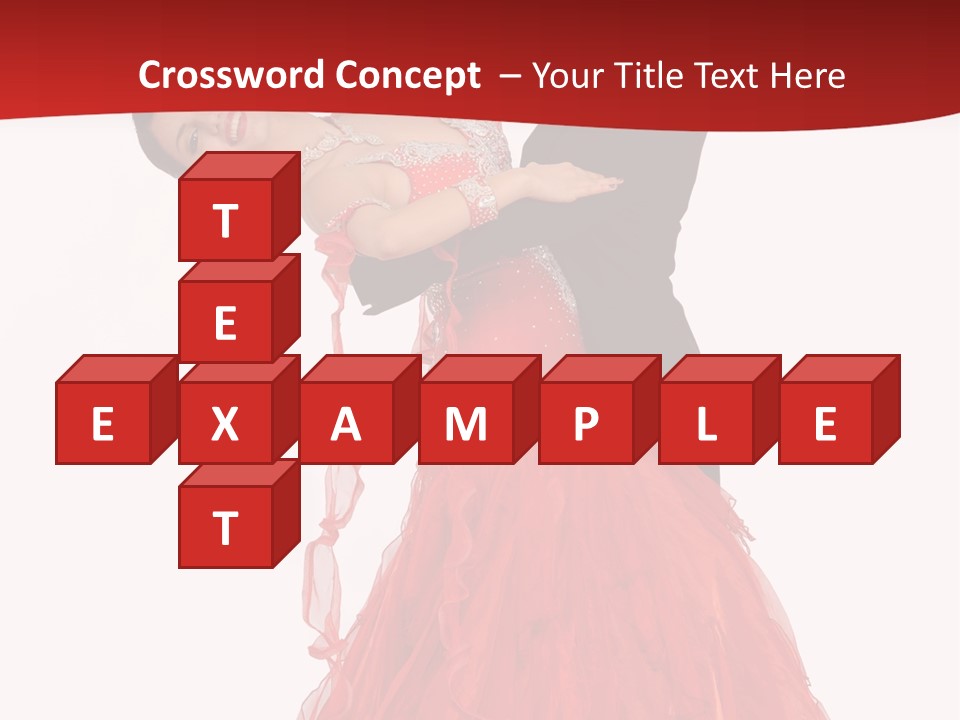 A Man And A Woman Are Performing A Salsa PowerPoint Template