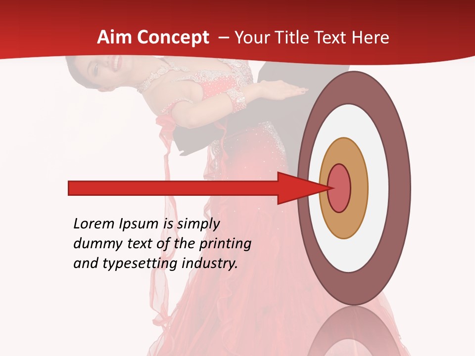 A Man And A Woman Are Performing A Salsa PowerPoint Template