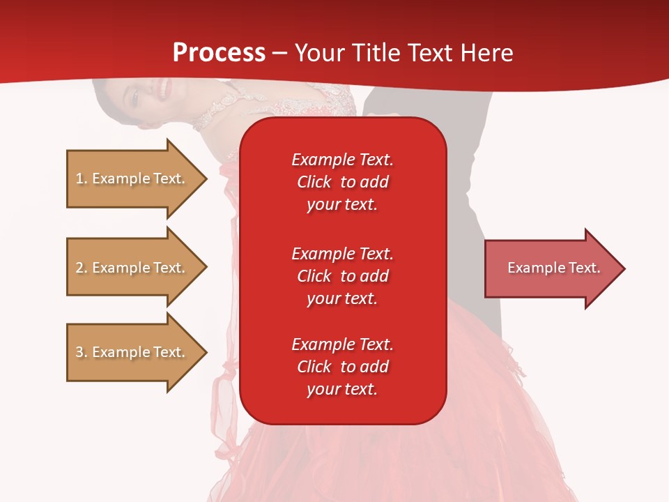 A Man And A Woman Are Performing A Salsa PowerPoint Template