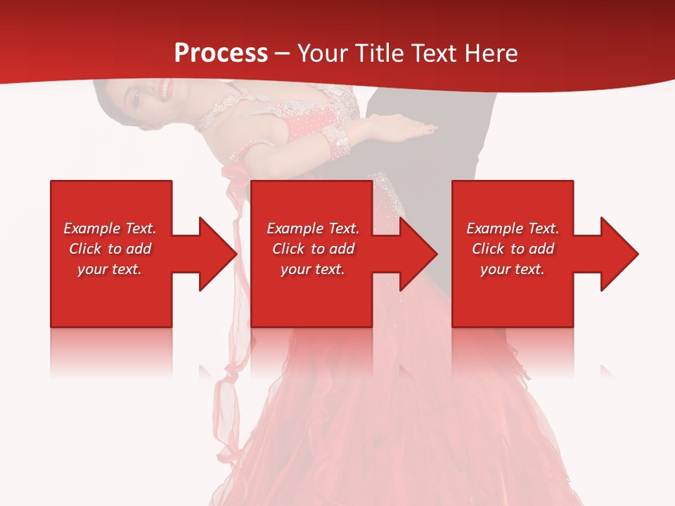 A Man And A Woman Are Performing A Salsa PowerPoint Template