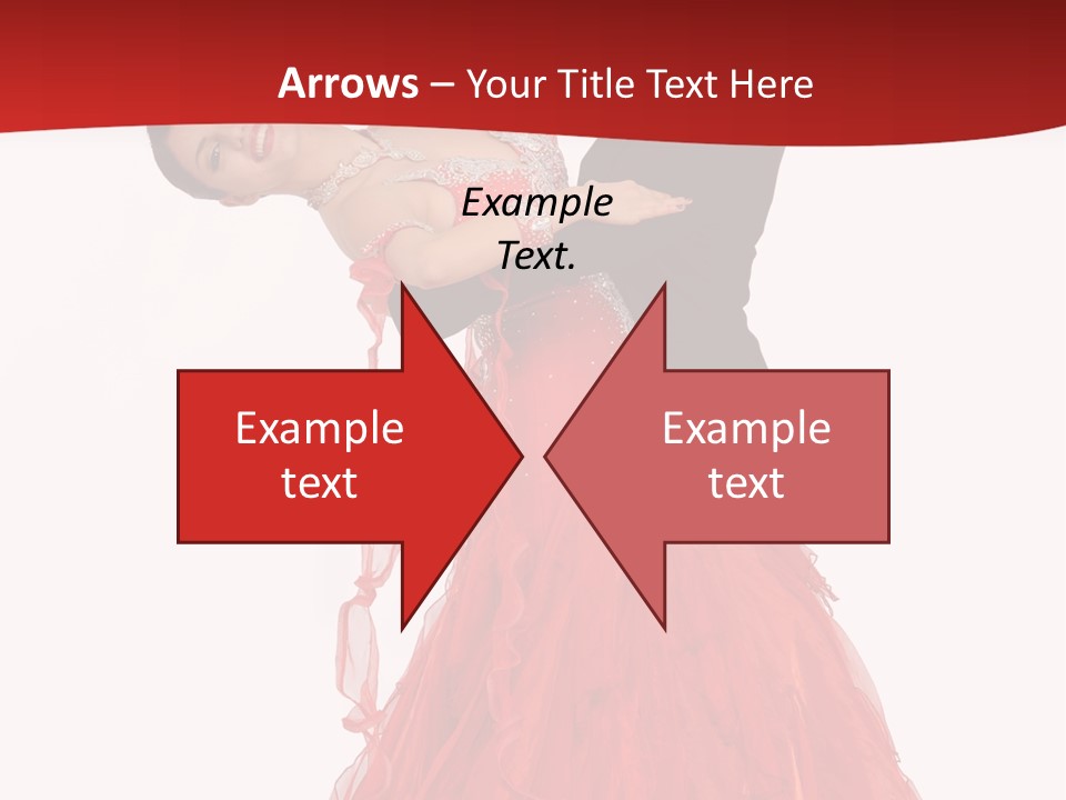 A Man And A Woman Are Performing A Salsa PowerPoint Template