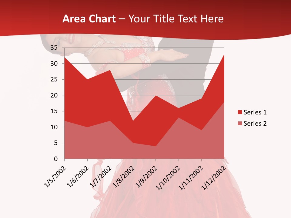 A Man And A Woman Are Performing A Salsa PowerPoint Template