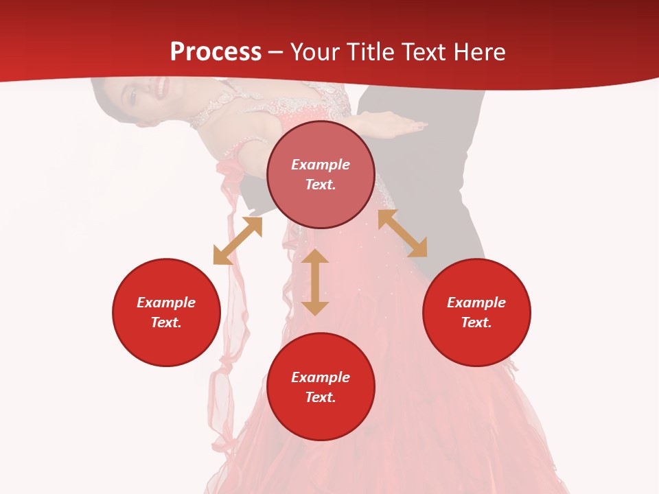 A Man And A Woman Are Performing A Salsa PowerPoint Template