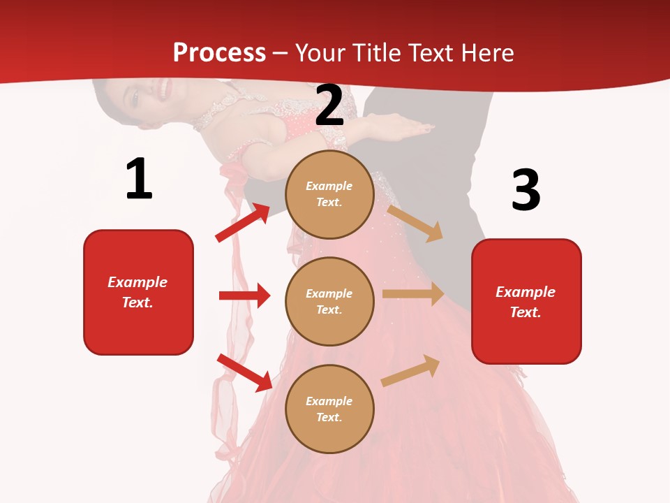 A Man And A Woman Are Performing A Salsa PowerPoint Template