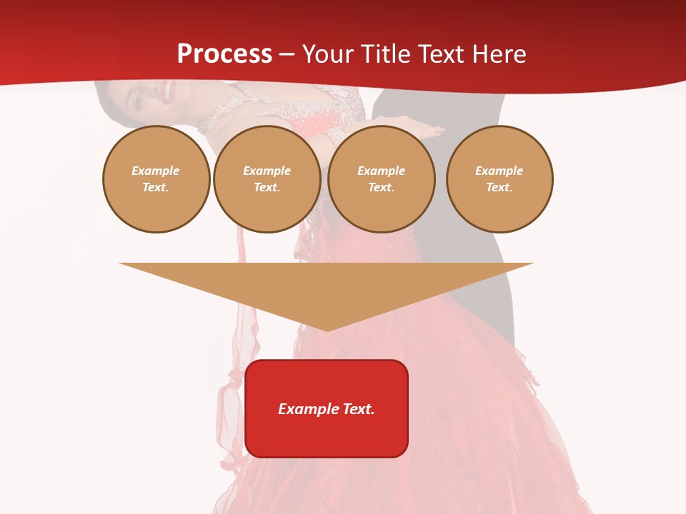 A Man And A Woman Are Performing A Salsa PowerPoint Template