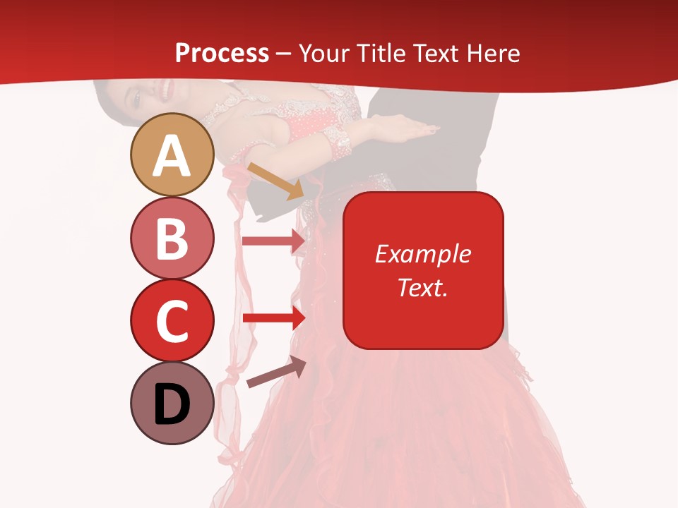 A Man And A Woman Are Performing A Salsa PowerPoint Template