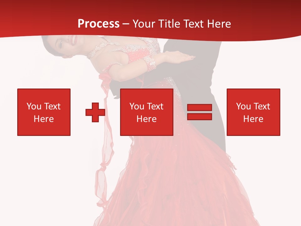 A Man And A Woman Are Performing A Salsa PowerPoint Template