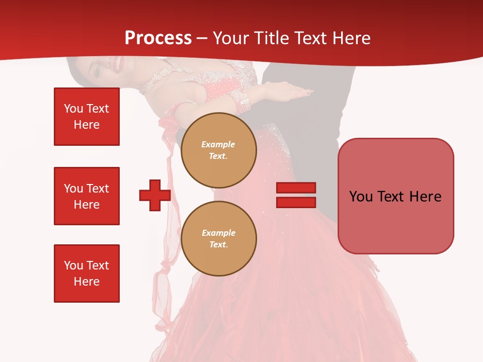 A Man And A Woman Are Performing A Salsa PowerPoint Template