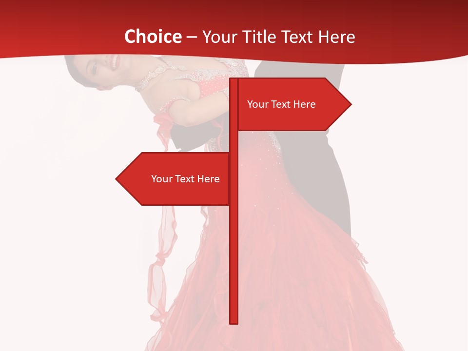 A Man And A Woman Are Performing A Salsa PowerPoint Template