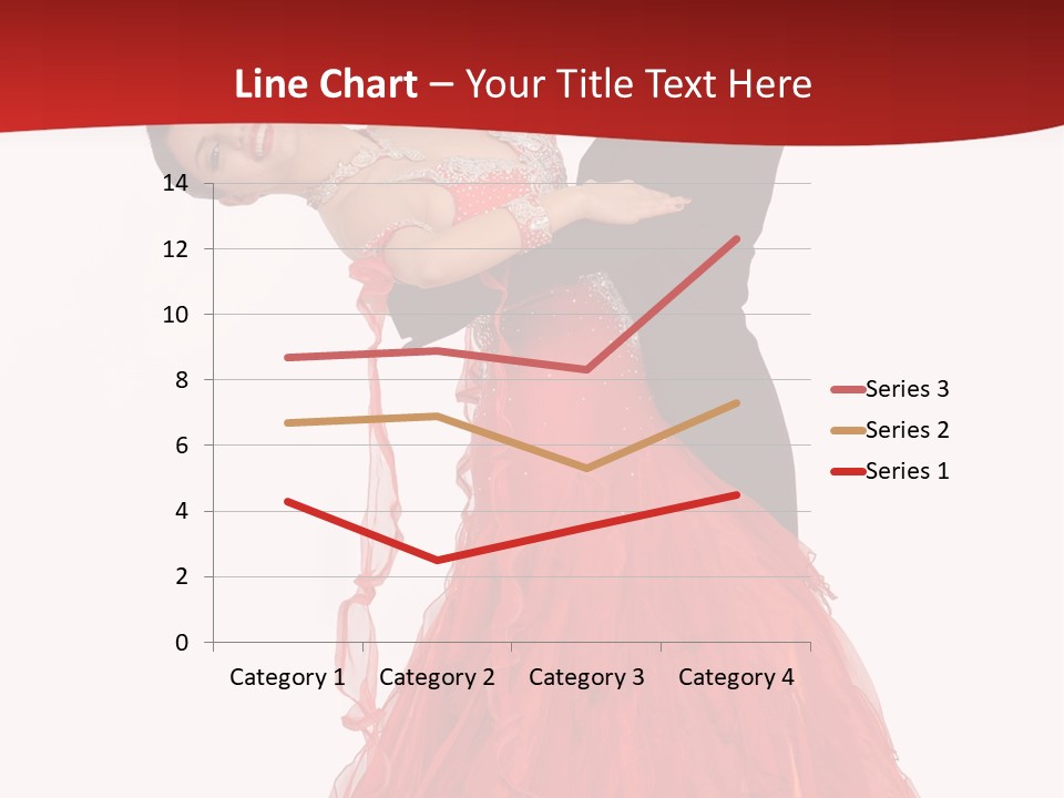 A Man And A Woman Are Performing A Salsa PowerPoint Template