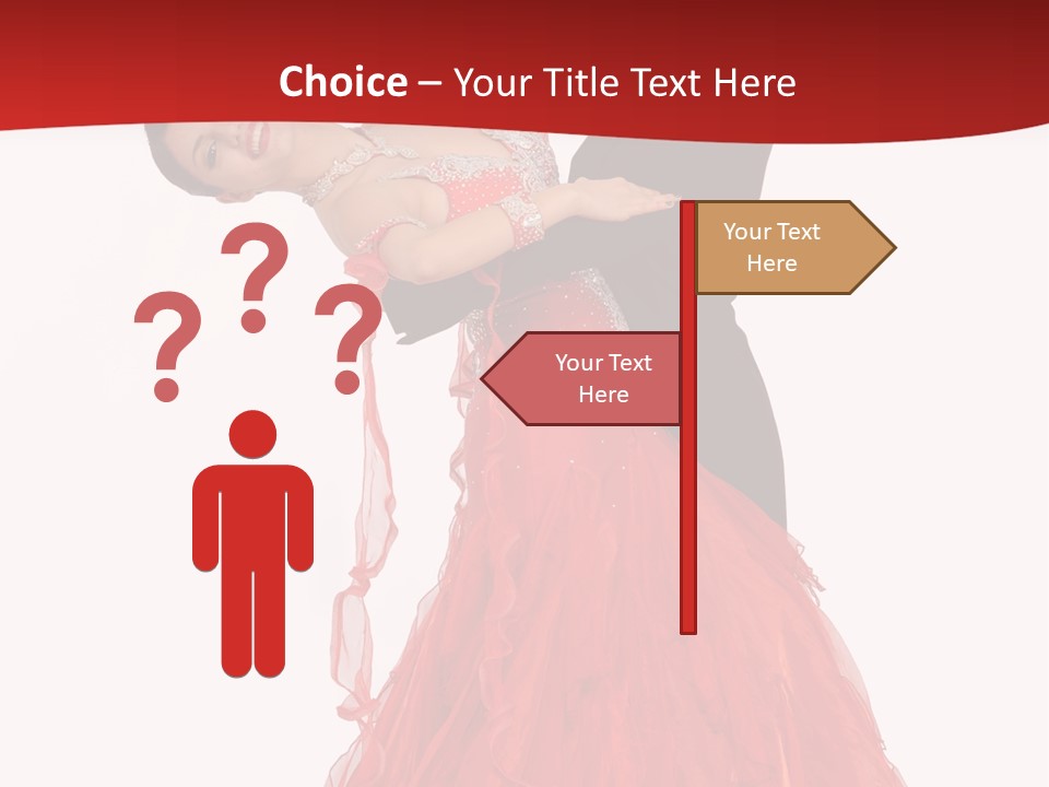 A Man And A Woman Are Performing A Salsa PowerPoint Template