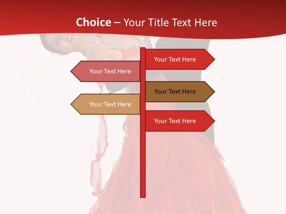 A Man And A Woman Are Performing A Salsa PowerPoint Template