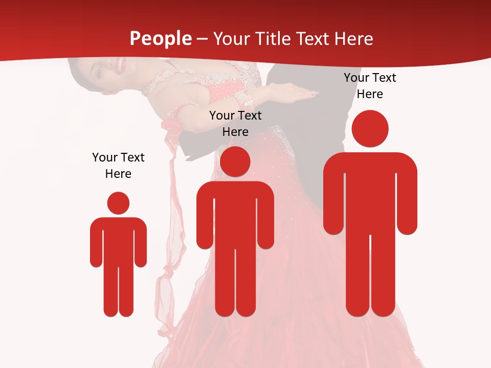 A Man And A Woman Are Performing A Salsa PowerPoint Template