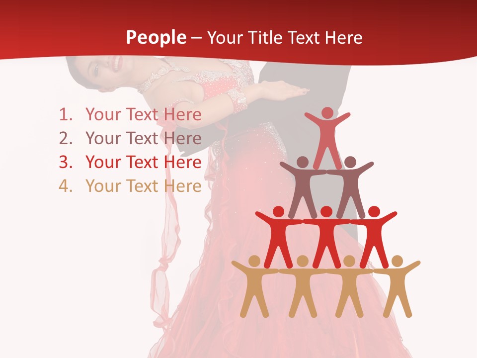 A Man And A Woman Are Performing A Salsa PowerPoint Template