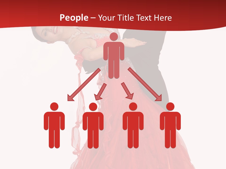 A Man And A Woman Are Performing A Salsa PowerPoint Template