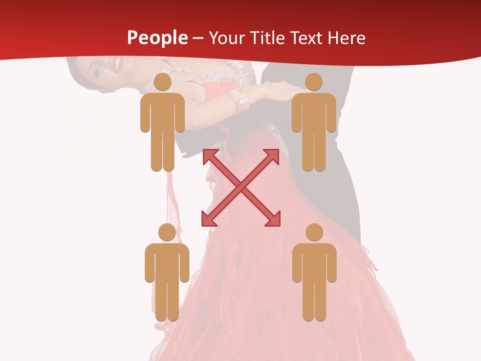 A Man And A Woman Are Performing A Salsa PowerPoint Template