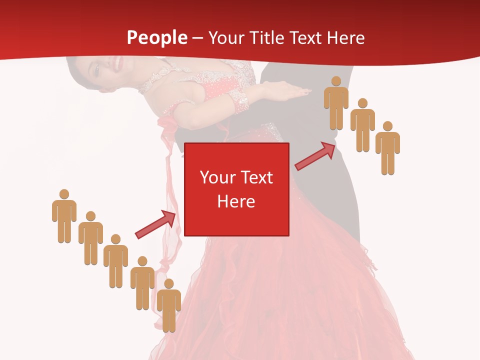 A Man And A Woman Are Performing A Salsa PowerPoint Template