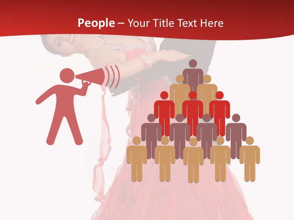 A Man And A Woman Are Performing A Salsa PowerPoint Template