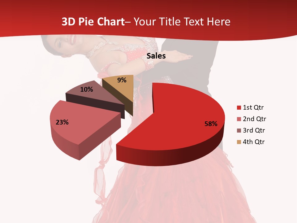 A Man And A Woman Are Performing A Salsa PowerPoint Template