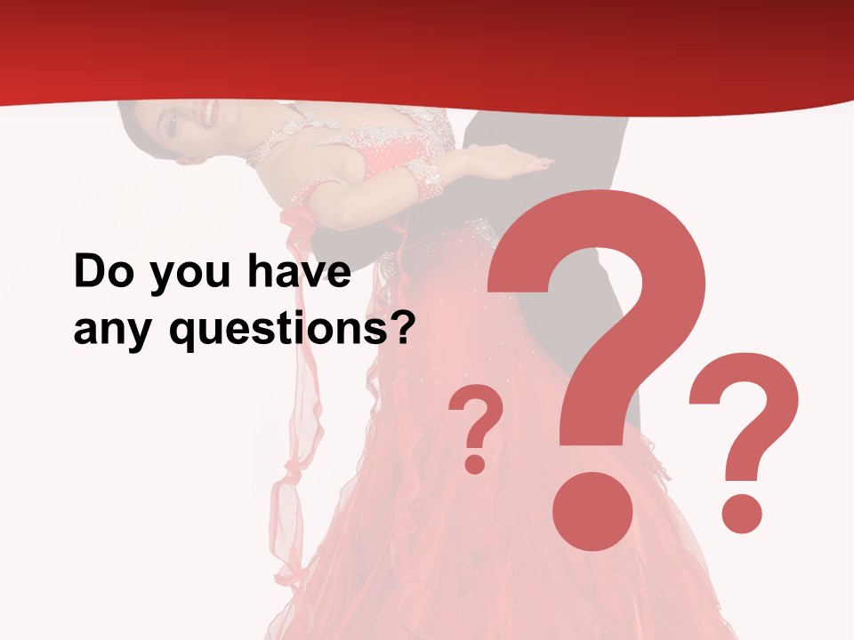 A Man And A Woman Are Performing A Salsa PowerPoint Template