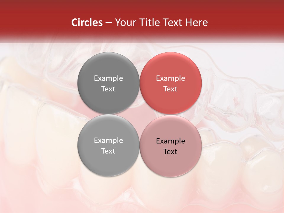 A Tooth With Gums And Gums On It PowerPoint Template