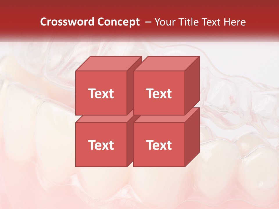 A Tooth With Gums And Gums On It PowerPoint Template