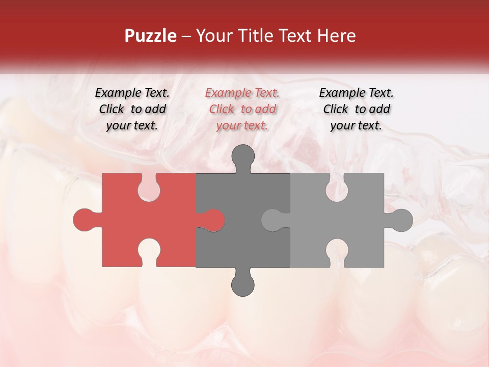 A Tooth With Gums And Gums On It PowerPoint Template