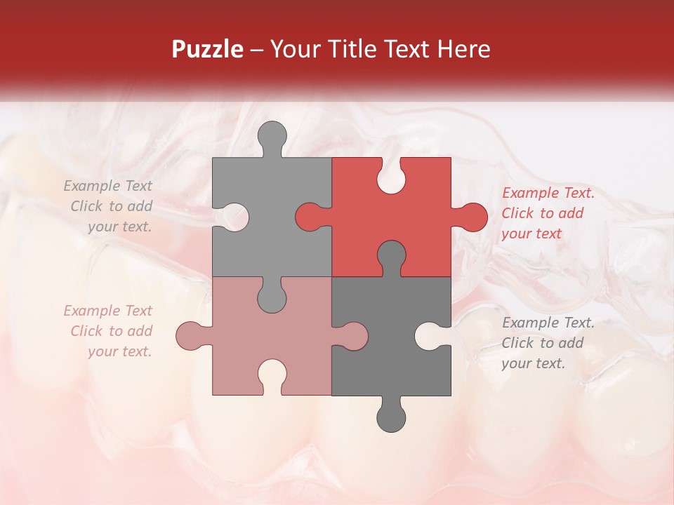 A Tooth With Gums And Gums On It PowerPoint Template