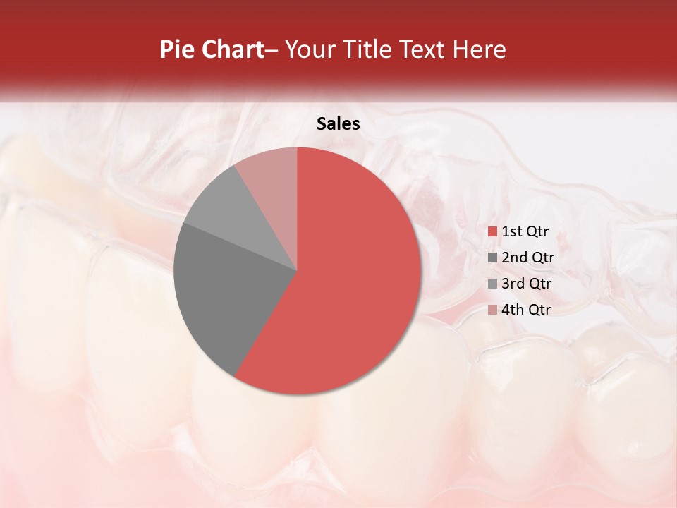 A Tooth With Gums And Gums On It PowerPoint Template